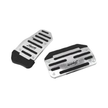 Imagem de Kit Universal De Capas De Pedal De Alumínio Antiderrapante Para Carro 