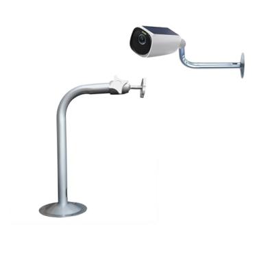 Imagem de Buwesru 1 peça de suporte de câmera de tubo dobrado de liga de alumínio para eufyCam 2C/2C Pro, 3C/S300, para câmera anel, para SoloCam S220/C210, suportes ajustáveis de montagem de parede interno