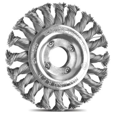 Imagem de Escova Circular Arame Entrançado 4.1/2''x1/2'' Tramontina Pro Tramontina