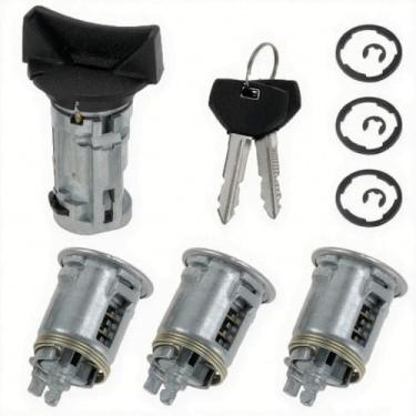 Imagem de Interruptor de ignição e cilindro de fechadura de porta 5161055AA com 2 chaves compatível com Jeep Wrangler YJ, Cherokee XJ (1990-1996) Grand Cherokee ZJ, Dodge Viper - Substitui 17250.05, 4720929K