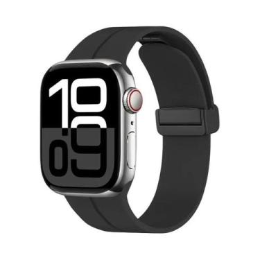 Imagem de Pulseira Magnética De Silicone Para Apple Watch De 46mm 45mm 44mm 49mm