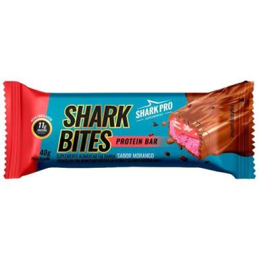 Imagem de Shark Bites Protein Barra Sabor Morango 40G - Sharkpro