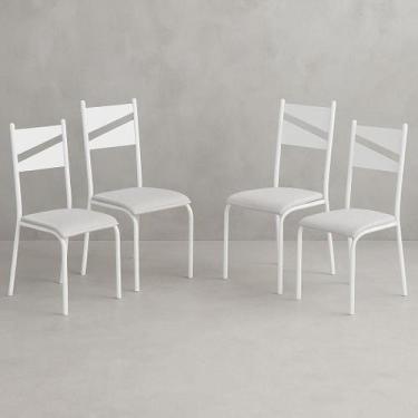 Imagem de Kit 4 Cadeiras de Jantar Varanda Cozinha Sala de Estar Epoxi 543.new -