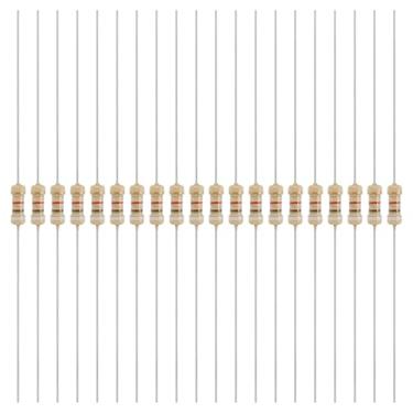 Imagem de YOKIVE 200 peças 1/4W (0,25 Watts) 9,1 k Ohm 5% de resistor de filme de carbono, resistor fixo único de filme de carbono | Ótimo para dispositivos eletrônicos DIY, placas de circuito, sensores