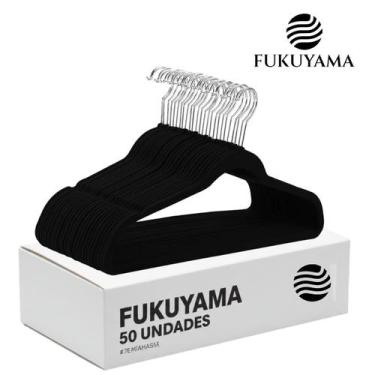Imagem de Cabide de Veludo Adulto Cor Preta 50 unidades FUKUYAMA - cabpreto79, P