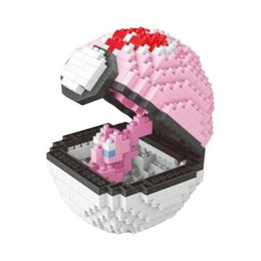 Imagem de Novo 20 estilos poke bola blocos pequenas partículas mini construção m