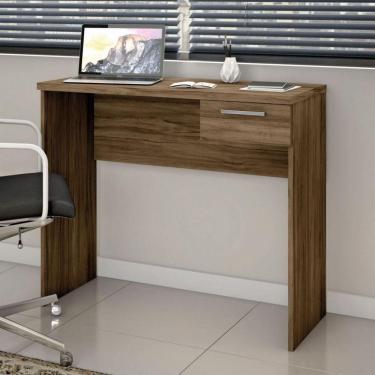 Imagem de Escrivaninha Office Nt 2000 Com 1 Gaveta Notável Nogal Trend