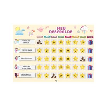 Imagem de Quadro De Incentivo ao Desfralde Infantil Modelo De Menina - OPFY