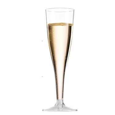 Imagem de Copo de champanhe plástico reutilizável copos vinho com capacidade 133ml adequados para festas casamentos reuniões familiares plásticos elegantes e pr