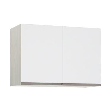 Imagem de Maleiro Ponte Solteiro 2 Portas 97 Cm Crema Com Branco Mat