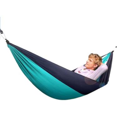 Imagem de Rede De Dormir Em Nylon, Adequada Para Acampar, Pescar, Usar Na Fazenda E Aventuras Ao Ar Livre(COR ALEATORIO)