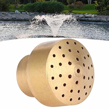 Imagem de Bocal decorativo de latão para fonte de jardim, padrão de pulverização de água, para lagoas, parques, museus