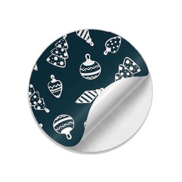 Imagem de Adesivos Redondos para Natal Kit 25 Unidades com Estampa de Brinquedos - Tamanho 50x50cm