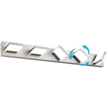 Imagem de SOLFART Luminária De Banheiro Com 5 Luzes, Níquel Escovado Sobre Espelho, Luzes Led Modernas Para 6000K