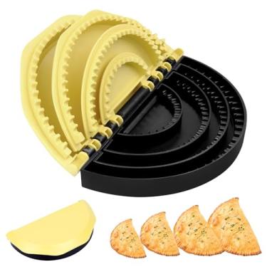 Imagem de Meetory Selador de tortilla – Máquina de Quesadilla 4 em 1 para 10 cm/15 cm/20 cm/25 cm, Tortilha Flip Wrap Tortilla para Burritos, Tacos, Bolinhos de Massa e Calzone Seguro para Lava-Louças para