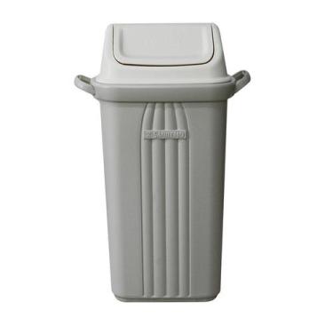 Imagem de Lixeira plastica com basculante sanremo 30l - cor bege (283)