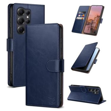 Imagem de SUANPOT Capa carteira compatível com Samsung Galaxy S25 Ultra com suporte para cartão de crédito com bloqueio de RFID, capa protetora de couro PU flip book masculina e feminina para Samsung S25 Ultra