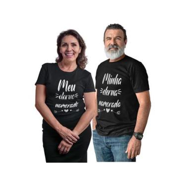 Imagem de Kit Camiseta Casal Meu Eterno Namorado Dia dos Namorados Noivos Casado