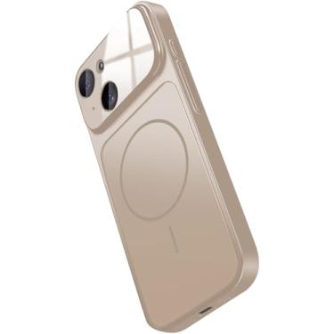 Imagem de Hovisi [Transforme-se em um iPhone 17] Capa magnética para iPhone 15 com protetor de lente de câmera, textura fosca, proteção à prova de choque de grau militar, capa de telefone ao ar livre para