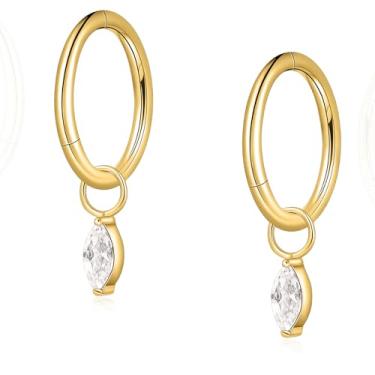 Imagem de limerencia G23 argolas de titânio para piercing de torre de 6 mm, 8 mm, 16 G, 18 g, de titânio, brincos de torre para cartilagem/concha/daith/hélice, anéis empilháveis para mulheres e homens, orelhas