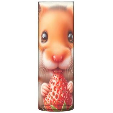 Imagem de Adorável vaso de flores decorativo animal hamster vaso grande de plástico bonito personalizado floral moderno decoração de quarto, 30 cm x 9,9 cm