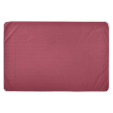 Imagem de Almofadas de xixi vermelho titiano de cor sólida para cama, almofadas de adulto para cama, almofadas laváveis para incontinência