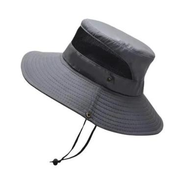 Imagem de Chapéu De Pescador De Poliéster Respirável De Verão Com Aba Larga Prot