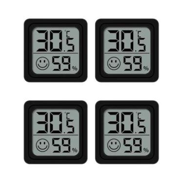Imagem de Termômetro Digital Interno Higrômetro 4pcs Mini Medidor De Temperatura