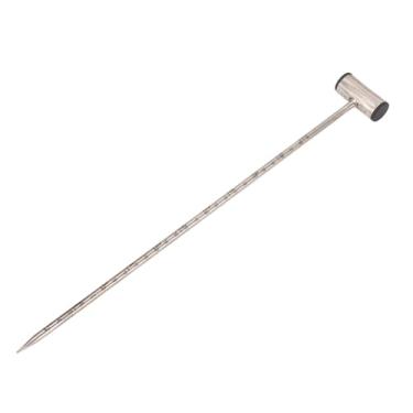 Imagem de Zyyini Haste de Sonda de de Aço Inoxidável de 14 Polegadas para Amostragem Precisa de, para Entusiastas de Jardinagem, Fácil de Usar (Alça em forma de T)