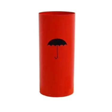 Imagem de Porta Guarda Chuva Em Plástico Diversas Cores - Organiza Entrada, Varanda, Restaurante e Carro(Vermelho)