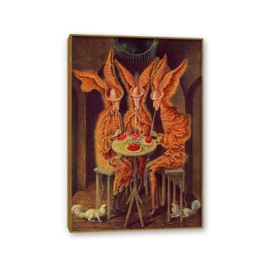 Imagem de Zeichn8u Remedios Varo Pinturas Vegeta Vampiros Remedios Varo Pôster de parede Surrealismo Arte em tela para sala de estar escritório Decoração de parede Presente pronto para pendurar Moldura teca