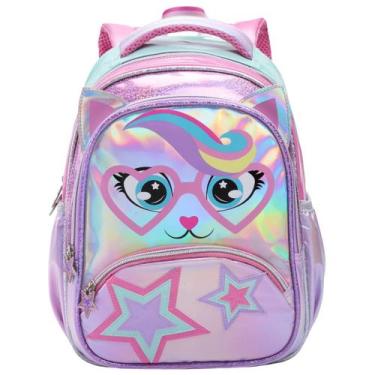 Imagem de Mochila de Costas Infantil Escolar para Meninas Estampa Colorida Mater