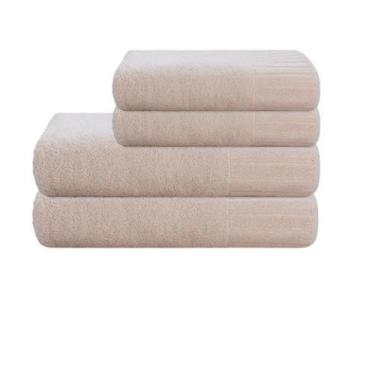 Imagem de Jogo de Toalhas de Banho e Rosto 4 Peças 500g/m² Premium Velour Camesa