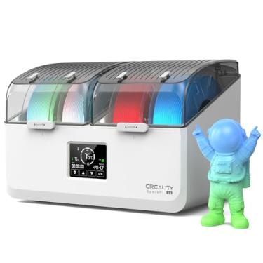 Imagem de Creality Caixa de secagem de filamentos de 4 carretéis, caixa de armazenamento de filamento de impressora 3D SpacePi X4L, duas câmaras de aquecimento independentes, aquecimento rápido de até 75 °C