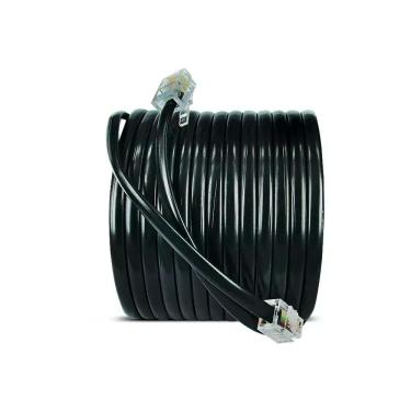 Imagem de Cabo De Telefone Cordão Liso - Preto - 20 Metros