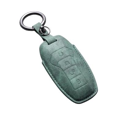 Imagem de Capa para chave de carro com suporte, compatível com BYD Second Song Tang Pro Qin Generation Han Ev Dm PLUS MAX Yuan Atto 3 Dolphin acessório(A-green keychain)
