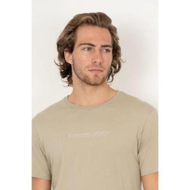 Imagem de Camiseta Aleatory Estampada Rally Bege-Masculino