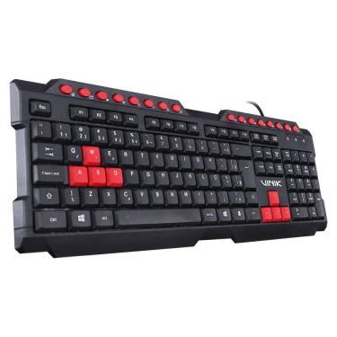 Imagem de Teclado Gamer Vx Dragon Abnt2 Preto Vermelho Gt100