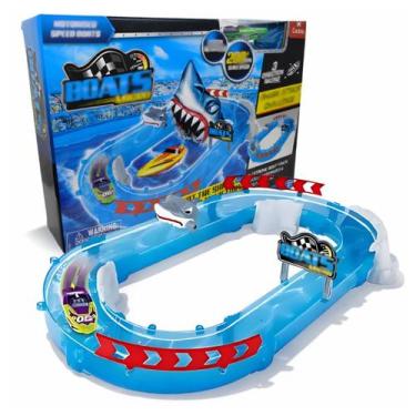 Imagem de Desafio Ataque Do Tubarão Brinquedo Com Super Lanchas Micro Boats Cast