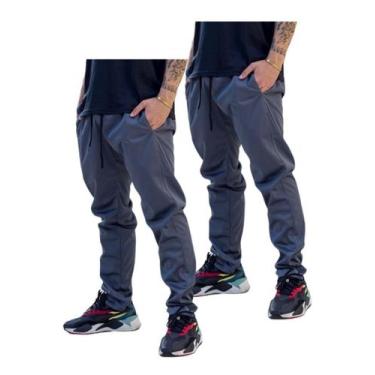 Imagem de Kit 2 Calças Masc Esportiva Inverno 2 Bolsos Lateral 075 Pr - J94, 2 c