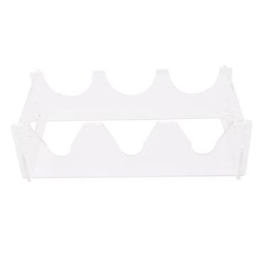 Imagem de Fabater Suporte Acrílico Transparente para Vinho, Resistente, 3 Garrafas, para Geladeira, Cozinha, Bar