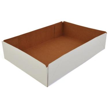 Imagem de Southern Champion Tray 1215 Bandeja de rosquinha branca de papelão kraft revestida de argila, 33 cm de comprimento x 24 cm de largura x 7,6 cm de altura (caixa com 250)