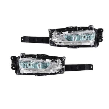 Imagem de FLJOYOEU Para-choque dianteiro de carro LED luz de circulação diurna conjunto de lâmpada de neblina compatível com Lexus NX200T NX300 2015-2020 8122078010 8122078020 (A-esquerda e direita)