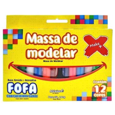Imagem de Massinha De Modelar 12 Cores Fofa Com Cheirinho Make+