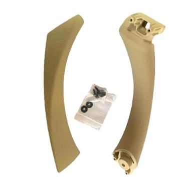 Imagem de Compatível com BMW série 3 E90 E91 328 330 335 Cinza Bege Preto esquerda Direita Maçaneta interna do carro Porta interna Painel de apoio de braço(Beige(on the left))