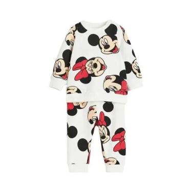 Imagem de Conjunto De 2 Peças De Moletom De Manga Comprida Minnie Para Bebês Men
