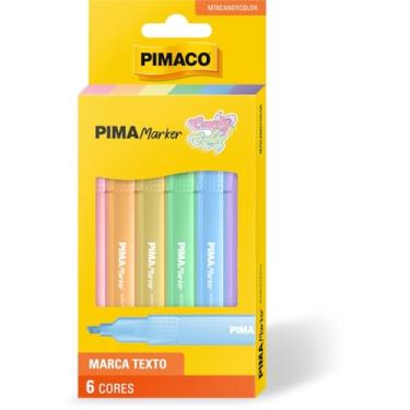 Imagem de Marca Texto Pima Marker Neon Pimaco, 4 unidades - cód 970930