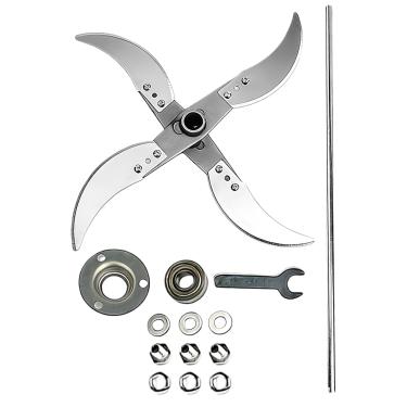 Imagem de Lâminas de Substituição para Triturador de Relva - Acessórios de Picagem com Diâmetro Ajustável,Facas para Picador de Vegetais de Uso Agrícola - Para Donos de Casa, Paisagistas, Agricultores e Amantes