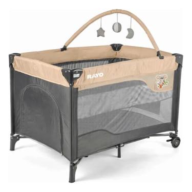 Imagem de Berço Bebe Infantil Portatil Rayo Mobile Premium até 18kg Bolsa Transporte Compacto (Bege)
