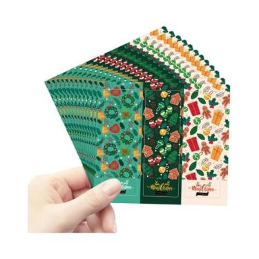 Imagem de Adesivos Para Embalagem De Presentes De Natal 90 Peças Etiquetas Decor